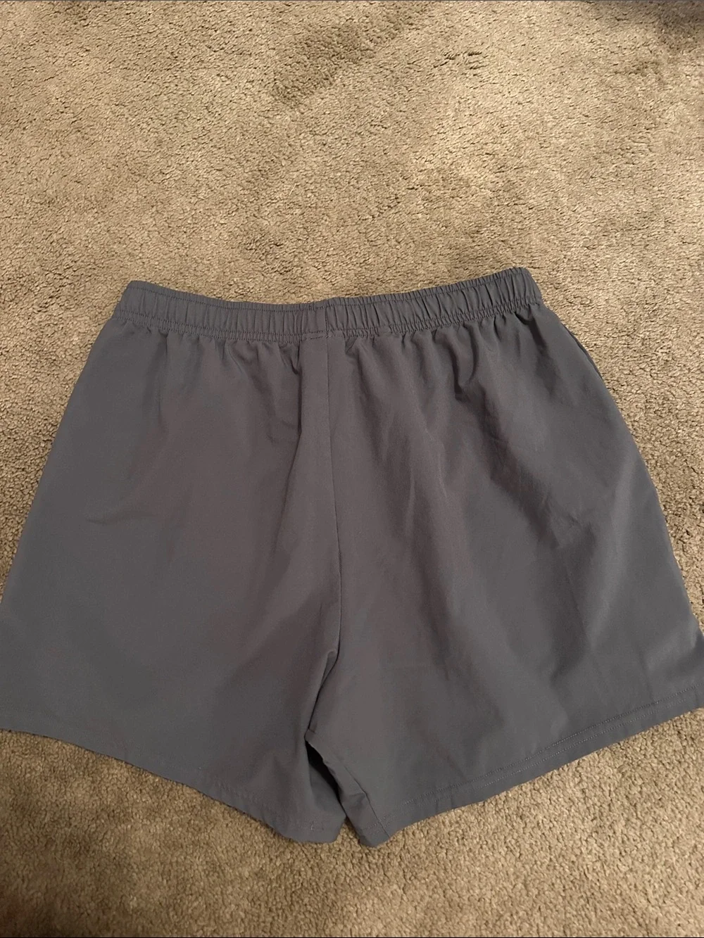 Gymshark Men’s Dark Gray Athletic Shorts with White Logo